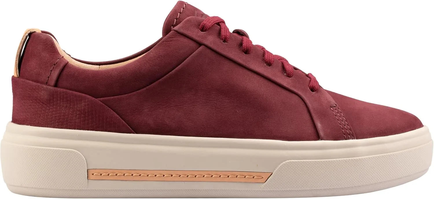 Clarks Women's Hollyhock Walk Trainers, Burgundy, 40.5 EU