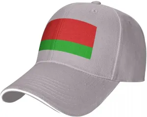 Classic Sandwich Baseball Cap-Belarus Flag Adjustable Unisex Sports Hat for Running Outdoor Four Seasons Comfortable