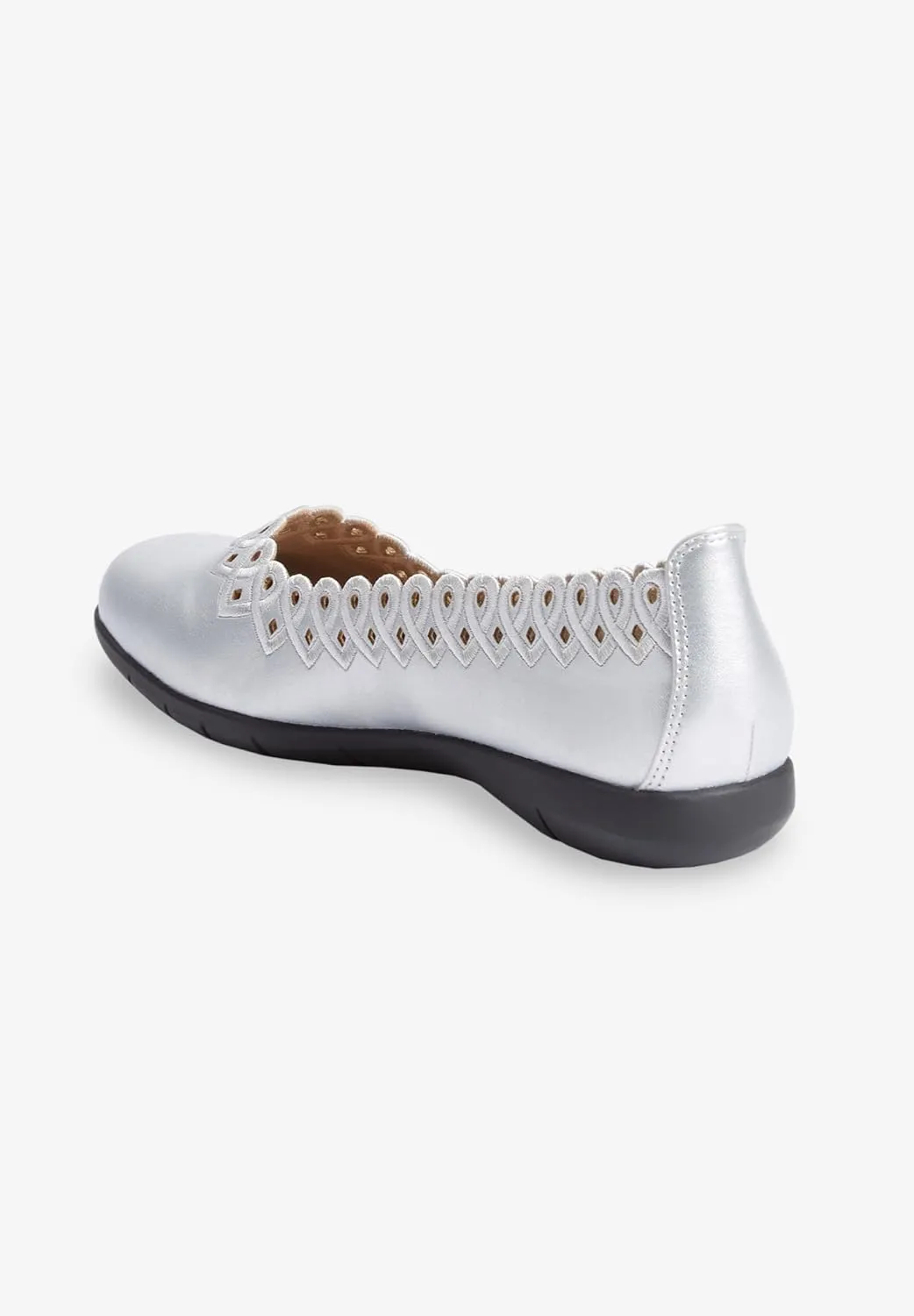 Comfortview Women's The Vivi Slip On Flat (Wide Widths Available)