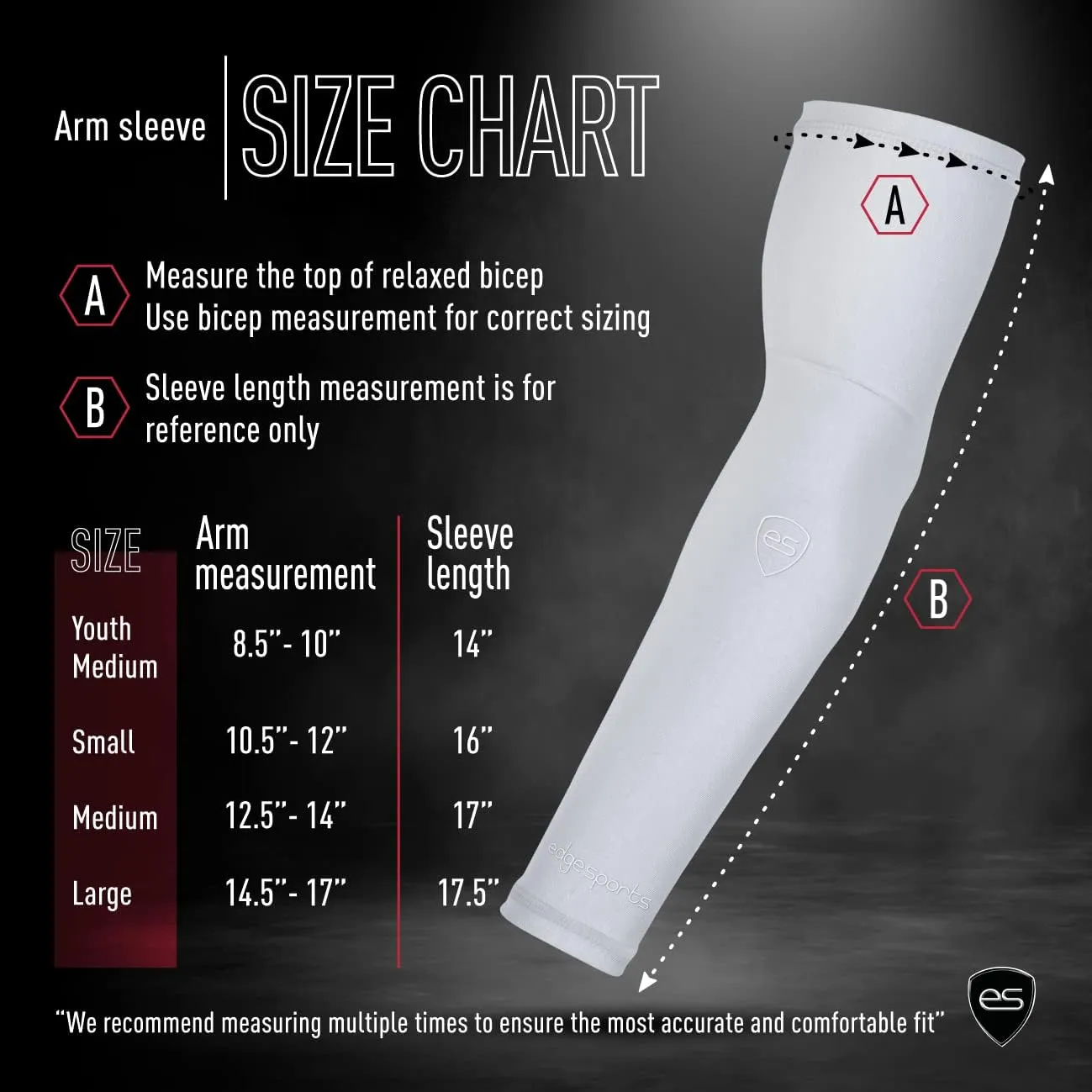 Compression Arm Sleeves for Men & Women - Protective Sleeves to Cover Arms for Sports - Tattoo Cover Up & UV Protection