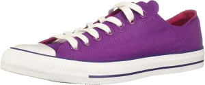 Converse UNISEX Chuck Taylor All Star 2018 Seasonal Low Top Sneaker, icon Violet/Pink pop/White, 6.5 M US