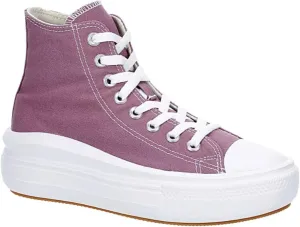 Converse Unisex Move High Canvas Sneaker - Lace up Closure Style - Dreamy Dahlia/White/Black 6