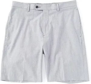 Cremieux Daniel Signature Classic-Fit Flat-Front Solid Oxford 9" Shorts S95HT301 (Blue Grey, 35)