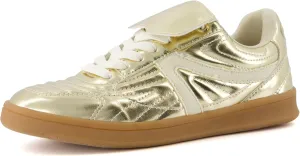 CUSHIONAIRE Women's Astro Retro Sneaker, Lace-Up Design  Memory Foam, Wide Widths Available