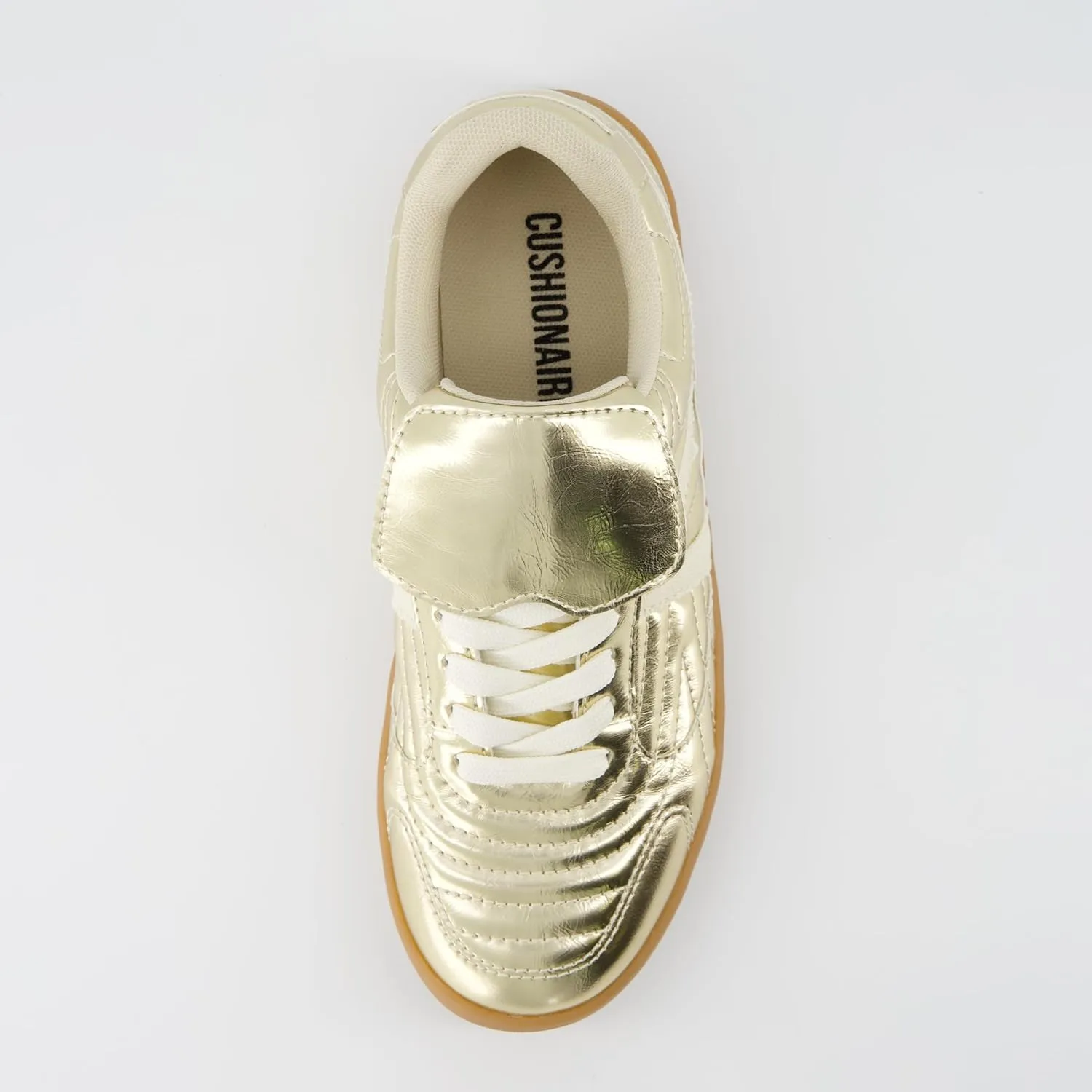 CUSHIONAIRE Women's Astro Retro Sneaker, Lace-Up Design  Memory Foam, Wide Widths Available