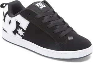 DC Shoes Court Graffik Womens Skate Trainers in Black White - 8 US