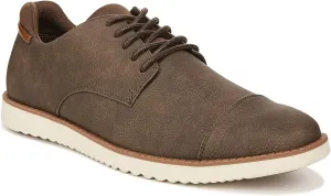 Dr. Scholl's Shoes Mens Sync Cap Toe Lace Up Oxford Brown Smooth 11 W