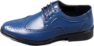 Dress Shoes for Men Handcrafted Men's Wingtip Oxford Shoes Genuine Calfskin Leather Brogue Dress Shoes for Classic Business Attire