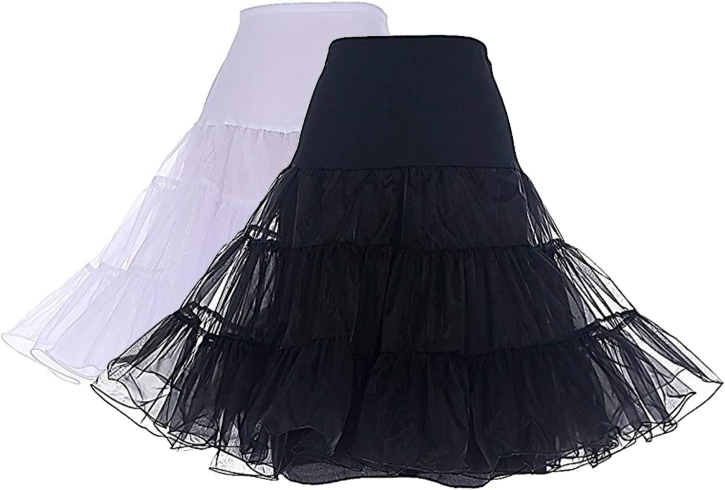 DRESSTELLS 50s Petticoat Skirts Women Vintage Tutu Underkirt Retro Crinoline