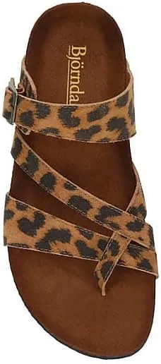 Eden - Women's Casual Flat Strappy Slip-On Cork Footbed Sandals