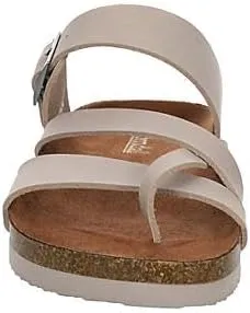 Eden - Women's Casual Flat Strappy Slip-On Cork Footbed Sandals