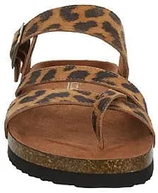 Eden - Women's Casual Flat Strappy Slip-On Cork Footbed Sandals