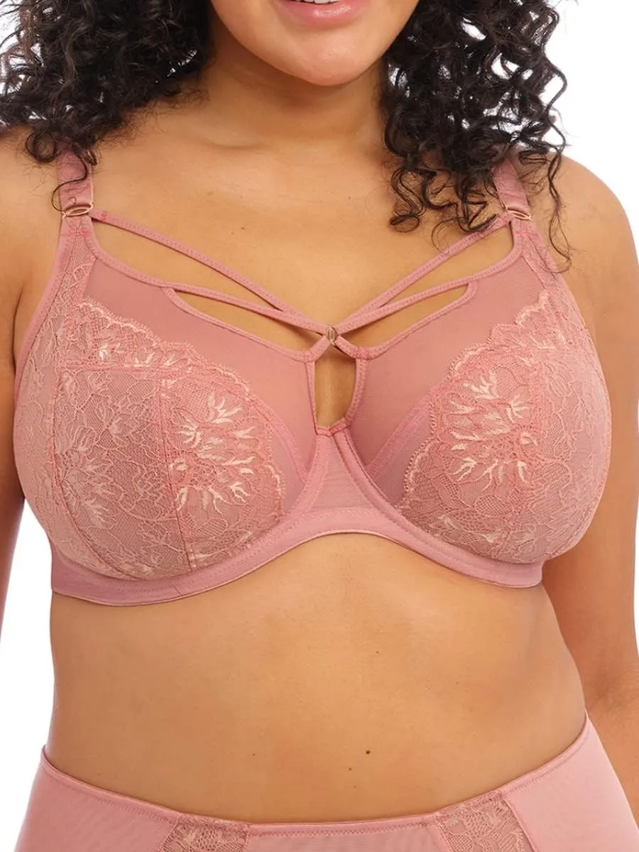 Elomi Women's Brianna Underwire Strappy Plunge Bra Ash Rose