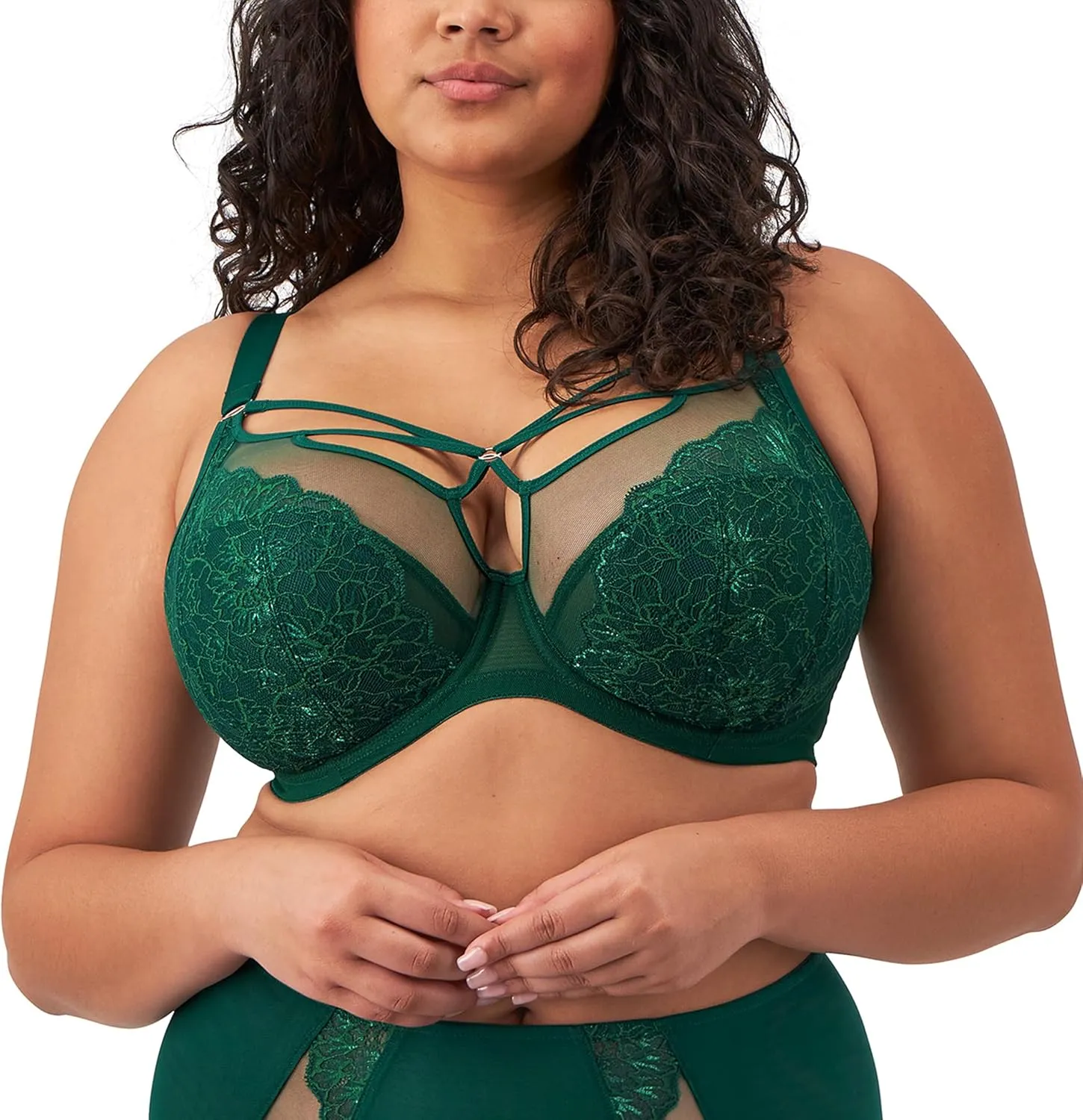 Elomi Women's Brianna Underwire Strappy Plunge Bra