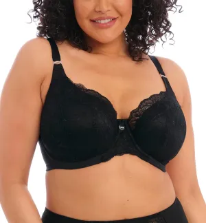 Elomi Women's Plus Size Brianna Underwire Padded Half Cup, Black, 36HH