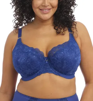 Elomi Women's Plus Size Brianna Underwire Padded Half Cup Bra, Lapis, 36F