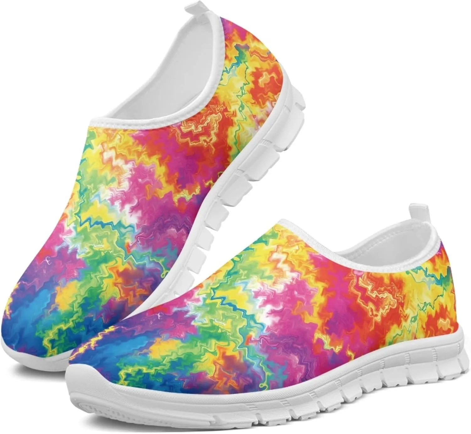 Fashion Design Walking Shoes for Women Comfort Slip on Casual Sneakers Size 5-10.5