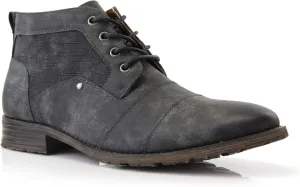 Ferro Aldo Blaine MFA806035 Mens Casual Brogue Mid-Top Lace-Up and Zipper Boots…
