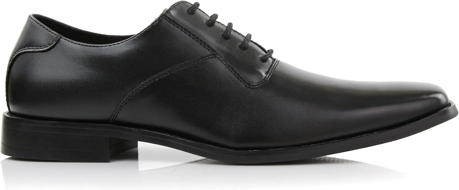 Ferro Aldo Men’s Classic Vegan Leather Lace-Up Oxford Formal Dress Shoes