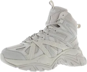 Fila Electrove 2 High Womens Sneaker, Silver Grey/White Sand/Metallic Silver, 10 B (M) US