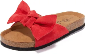 FISACE Womens Slip On Flip Flops Ring Toe Strappy Summer Gladiator Flat Sandals