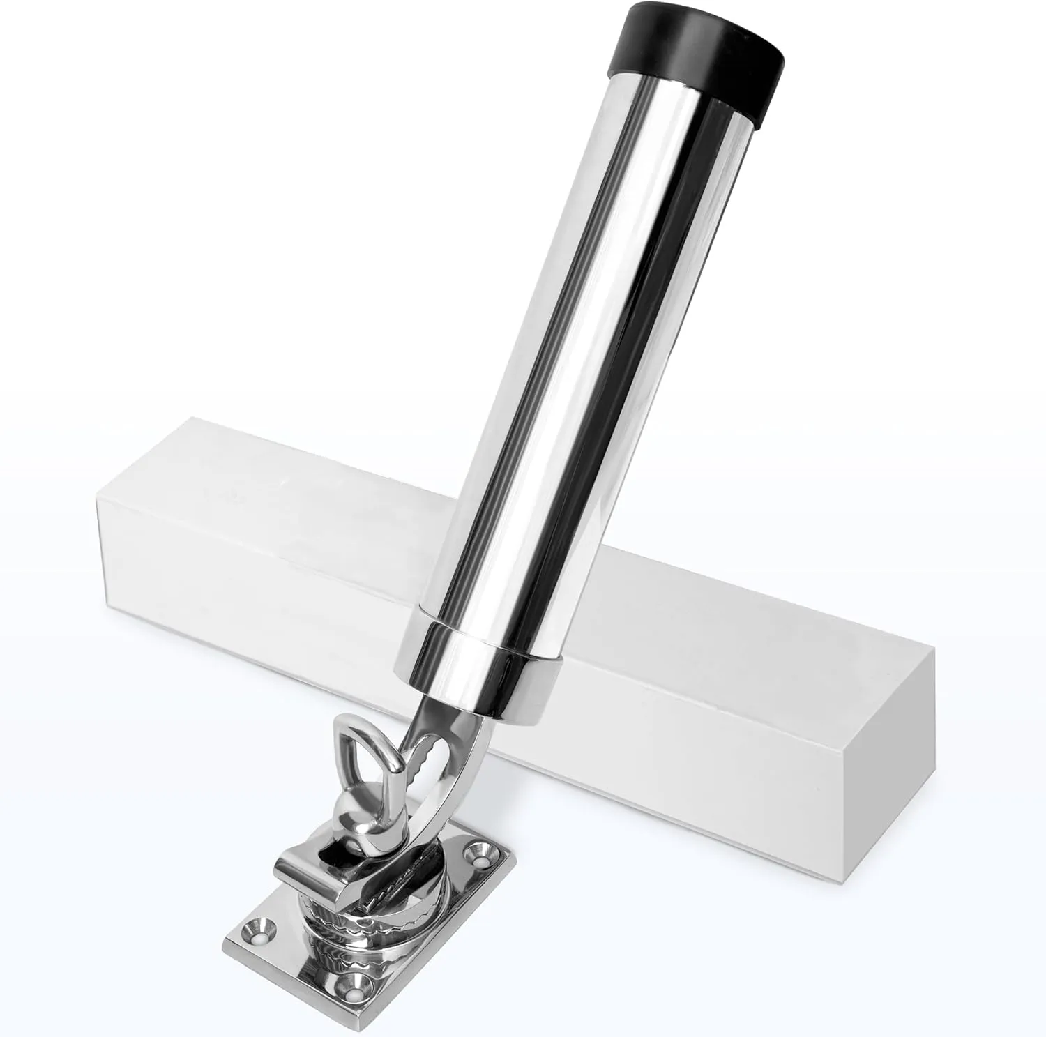 Fishing Rod Holder for Boat, 316 Stainless Steel Adjustable Fishing Pole Holder, Marine Quality Deck Mount Trolling Rod Holder for Boat Yacht