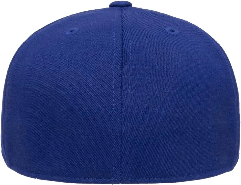 Flexfit 210 Premium Fitted Wool Blend Fabric Pro Baseball On-Field Style Cap | Bulk Pack Available