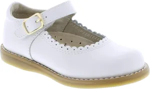 FOOTMATES Allie Leather Mary Jane Shoes for Girls - Girls Dress Shoes with Wide Toe Box, Comfort Insoles, and Non-Slip Non-Marking Outsoles