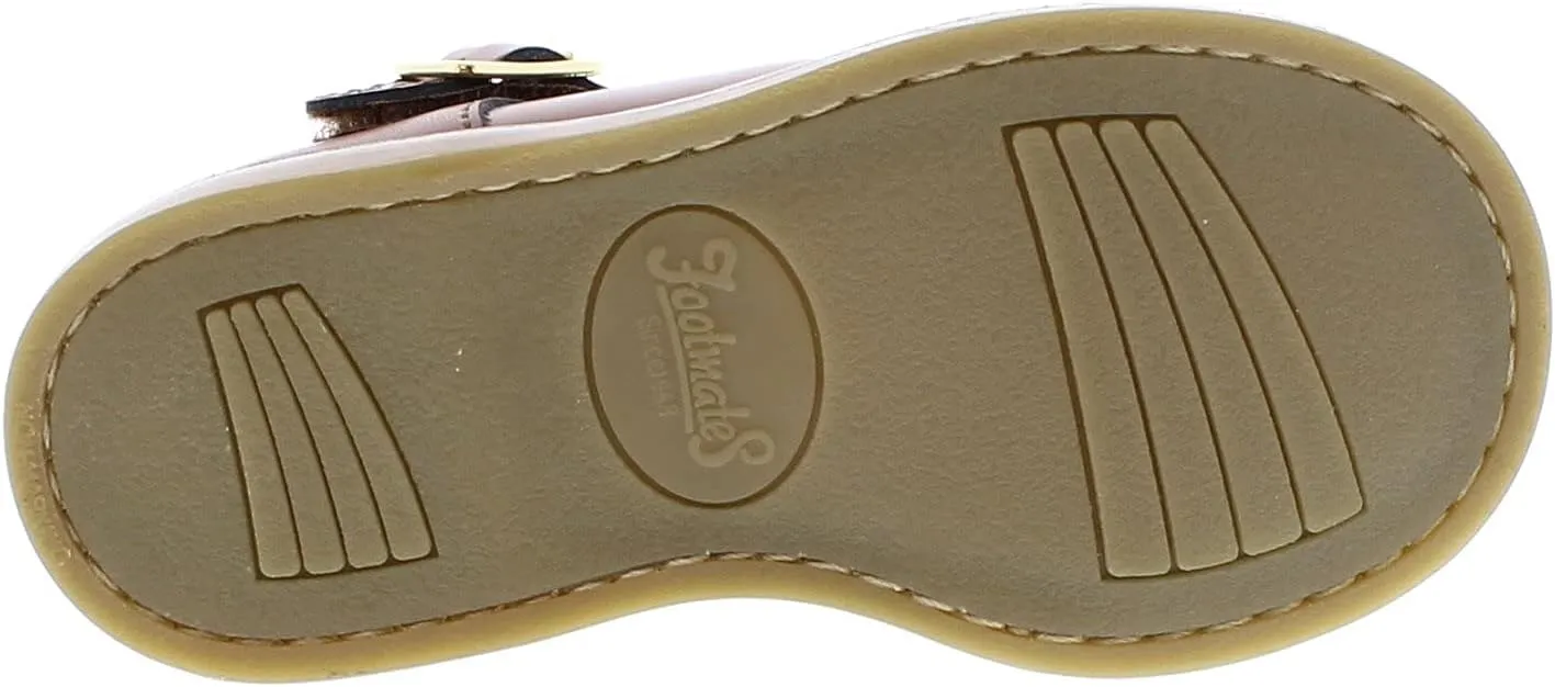 FOOTMATES Allie Leather Mary Jane Shoes for Girls - Girls Dress Shoes with Wide Toe Box, Comfort Insoles, and Non-Slip Non-Marking Outsoles