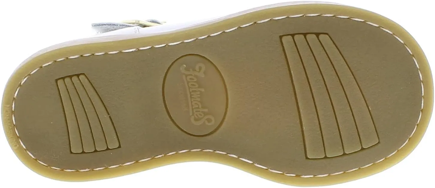 FOOTMATES Allie Leather Mary Jane Shoes for Girls - Girls Dress Shoes with Wide Toe Box, Comfort Insoles, and Non-Slip Non-Marking Outsoles