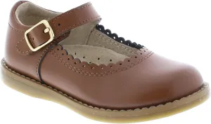FOOTMATES Allie Leather Mary Jane Shoes for Girls - Girls Dress Shoes with Wide Toe Box, Comfort Insoles, and Non-Slip Non-Marking Outsoles
