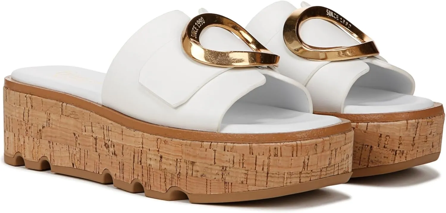 Franco Sarto Women's Hoda Cork Platform Slide Sandals
