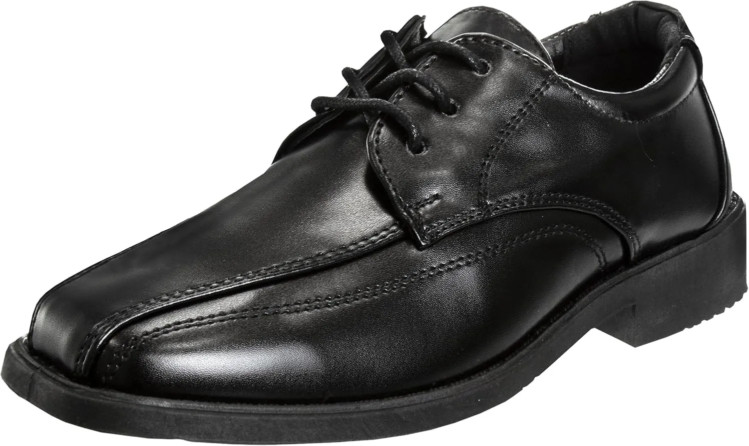 French Toast Boys Dress Shoes - Classic Lace-Up Oxford Casual Dress Formal Shoes - Black (Size 7 Toddler - Size 6 Big Kid)