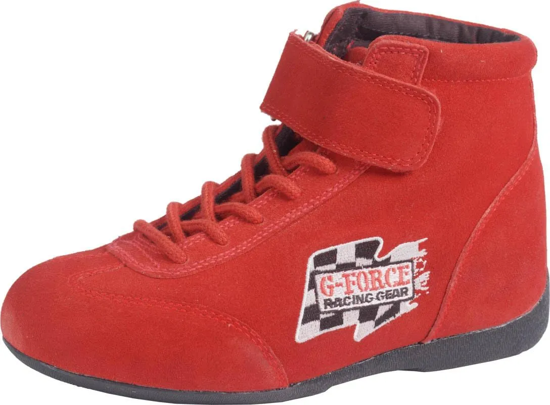 G-Force 0235040RD RaceGrip Red Size-040 Mid-Top Racing Shoes