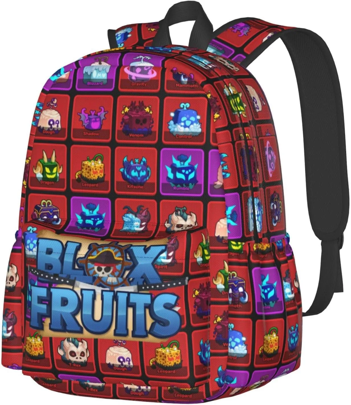 Game Box Backpack Fruits Games Bookbag With Multiple Pockets Casual Fruits Laptop Backpack for Travel Picnic Outdoor