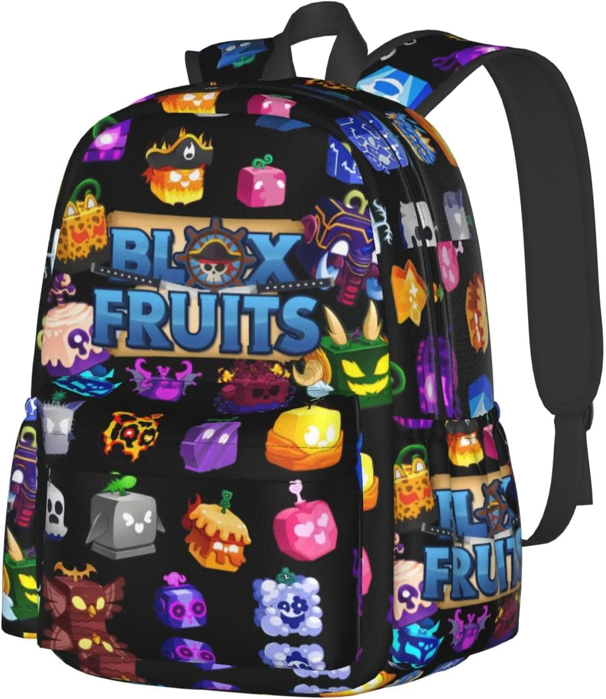 Game Box Backpack Fruits Games Bookbag With Multiple Pockets Casual Fruits Laptop Backpack for Travel Picnic Outdoor