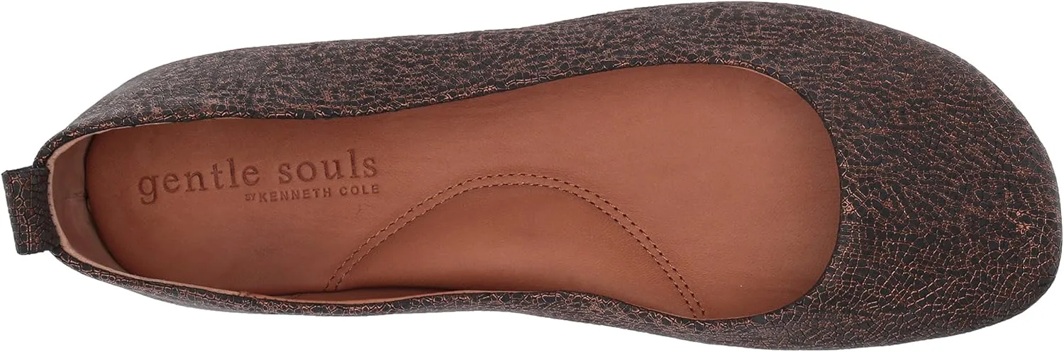 Gentle Souls by Kenneth Cole Women's Dana Slip on Ballet Flat with Heart Topline