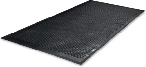 Genuine Joe Clean Step Scraper Floor Black Mat, 60" L x 36" W