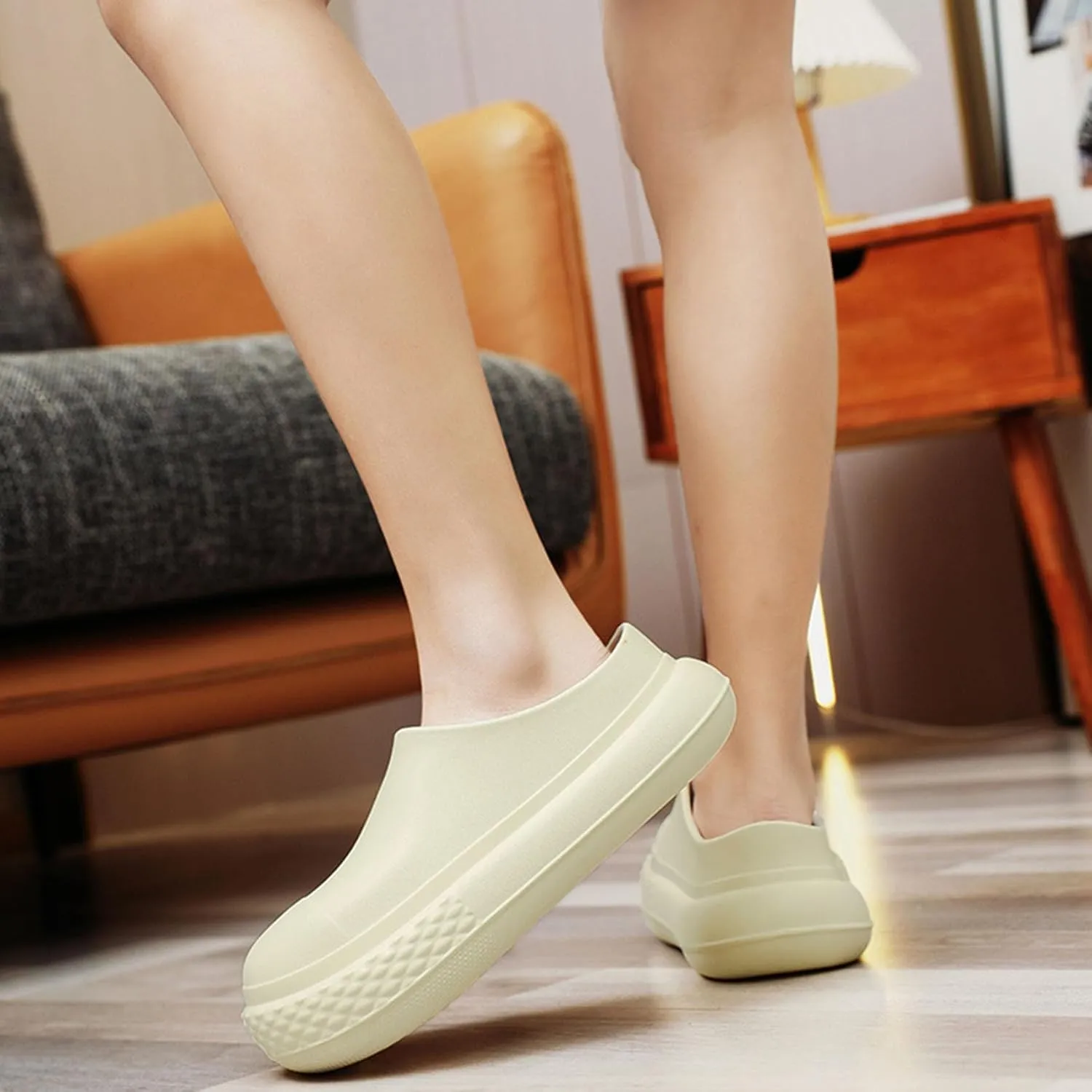 Gets Womens Platform Garden Shoes, Waterproof Lightweight Slip-On Mule Clogs, Ideal Work Shoes for Outdoor Kitchens