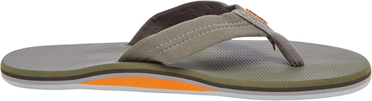 Hari Mari- Dunes- Men's Waterproof Boat Safe Colorful Rubber Flip Flops- No Break Ins, Firm Arch Support, Antimicrobial, and Floats in Water