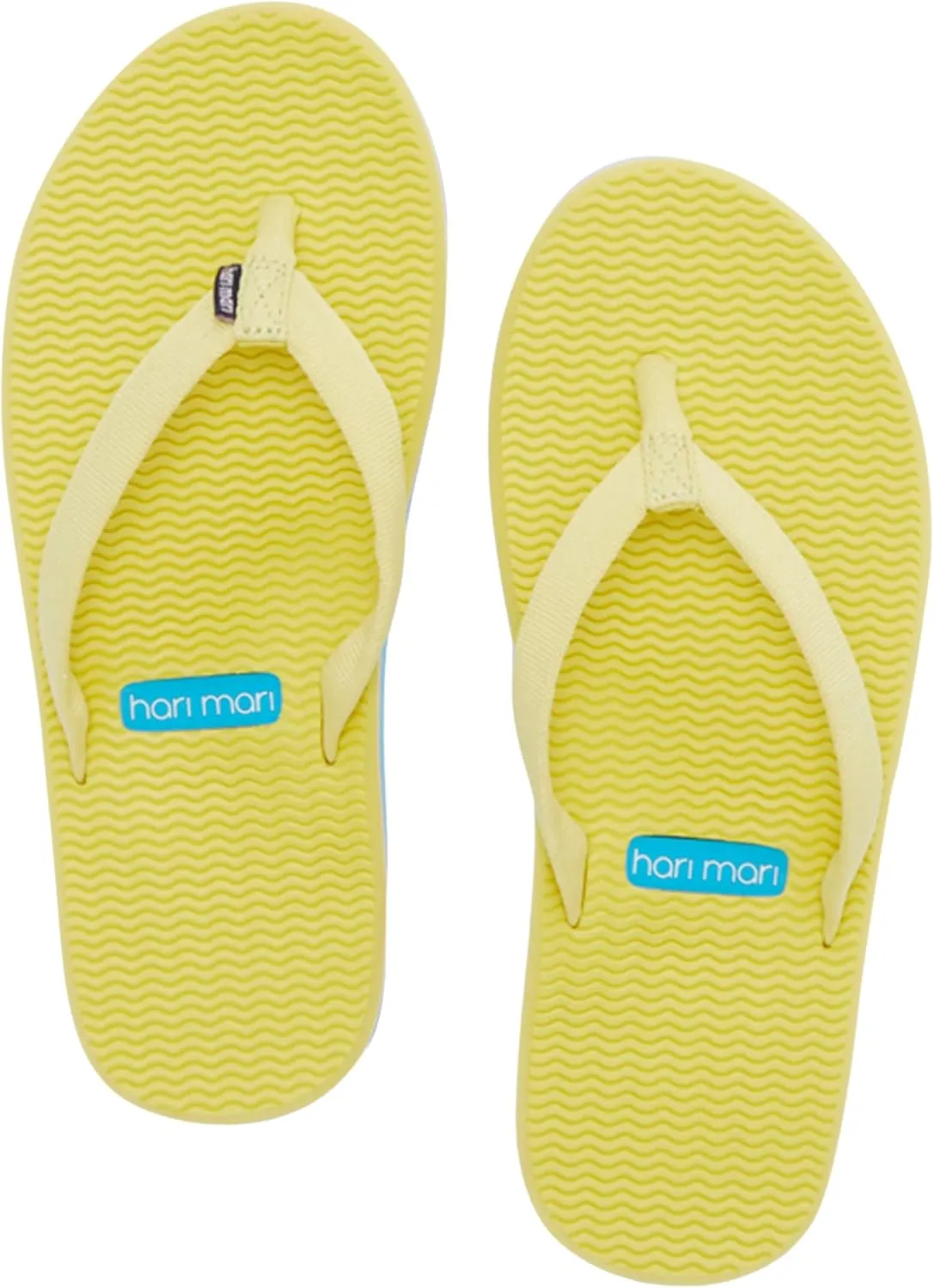 Hari Mari- Dunes- Women's Waterproof Boat Safe Colorful Rubber Flip Flops- No Break Ins, Firm Arch Support, Antimicrobial, and Floats in Water