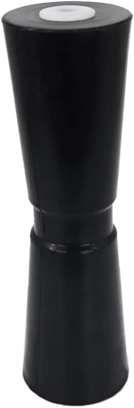 Heavy Duty Boat Trailer Roller, Rubber Shaft Keel, Black - 12 Inch