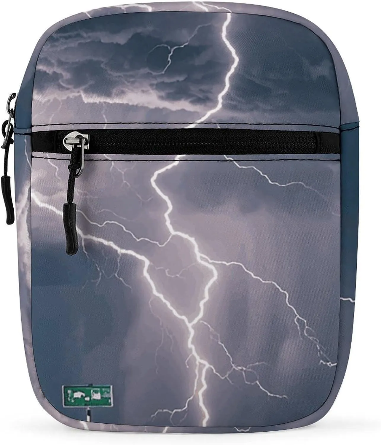 Highway Tornado Lightning Oxford Cloth Ammo Crossbody Shoulder Bag Medic Bag Classic Small Messenger Crossbody Bag Unisex Classic Canvas Shoulder Bag for Women, Bookbag for Work