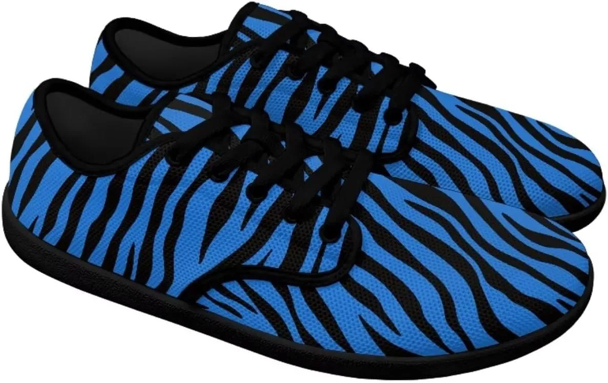 Howilath Leopard Print Barefoot Shoes Women Lace up Shoes Lightweight Flat Shoes Breathable Sneakers