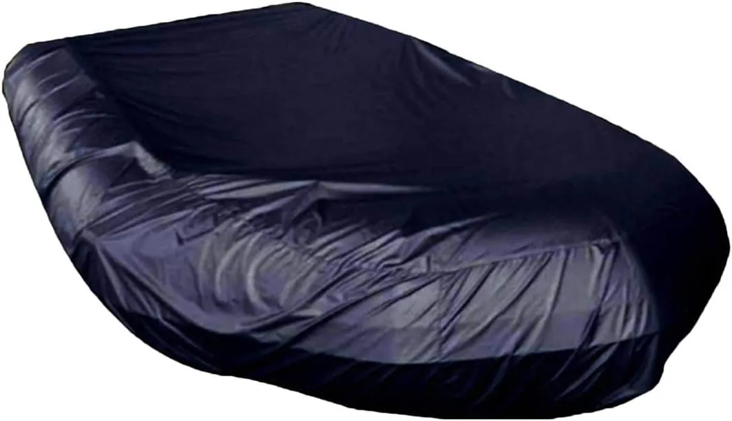 Inflatable Boat Cover Waterproof UV Sun Dust Protection Rubber Boat Dinghy Cover, 210D Oxford Cloth Fade and Tear Resistant Kayak Protection Cover-Black||380 * 94 * 46cm