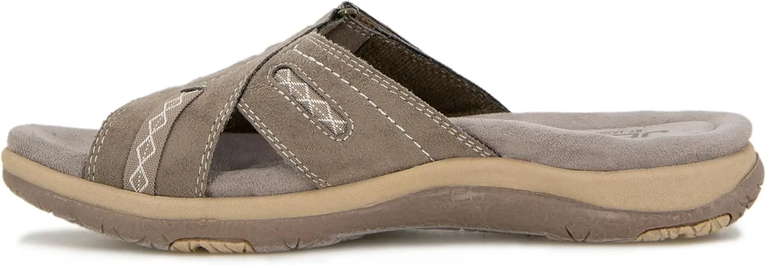 JBU Sissey Vegan Women's Comfort Casual Slip On Classic Flat Sandal