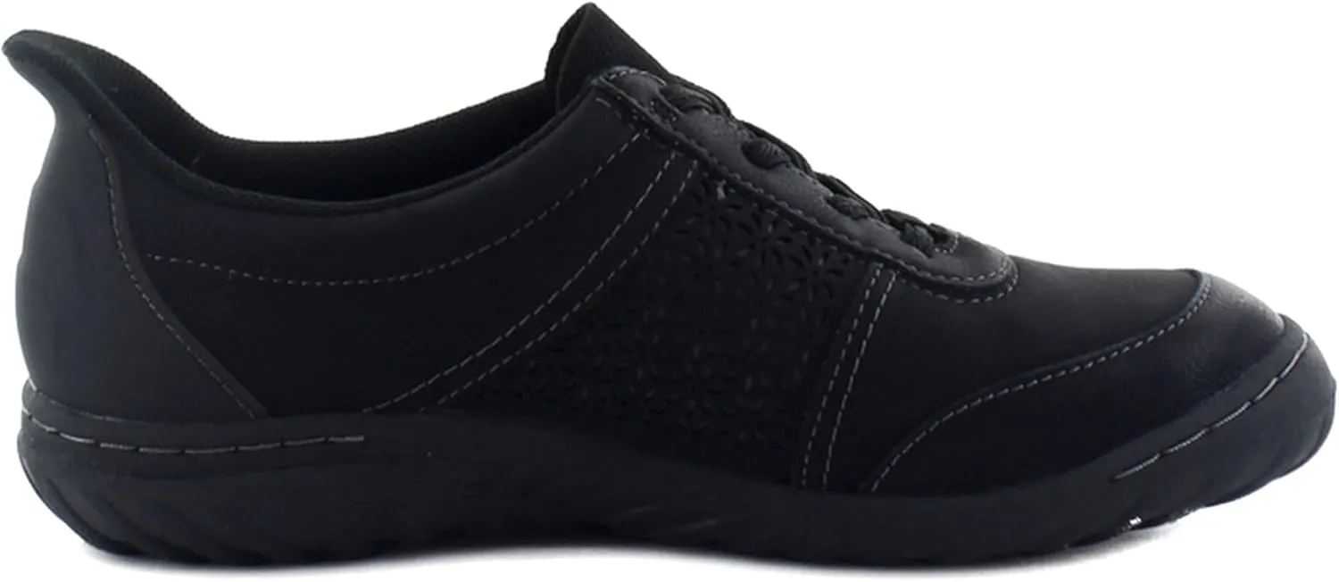 JBU Women's Veronica Touchless Easy Slip On Comfort Casual Flat Sneaker