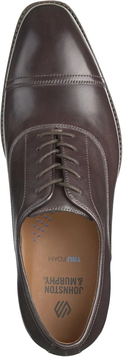 Johnston & Murphy Sullivan Cap Toe Men’s Shoe – Business Casual Leather Mens Dress Shoes, Comfortable Shoes for Men