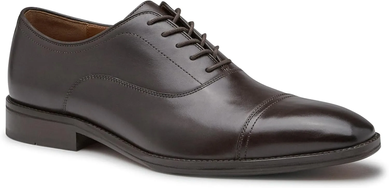 Johnston & Murphy Sullivan Cap Toe Men’s Shoe – Business Casual Leather Mens Dress Shoes, Comfortable Shoes for Men