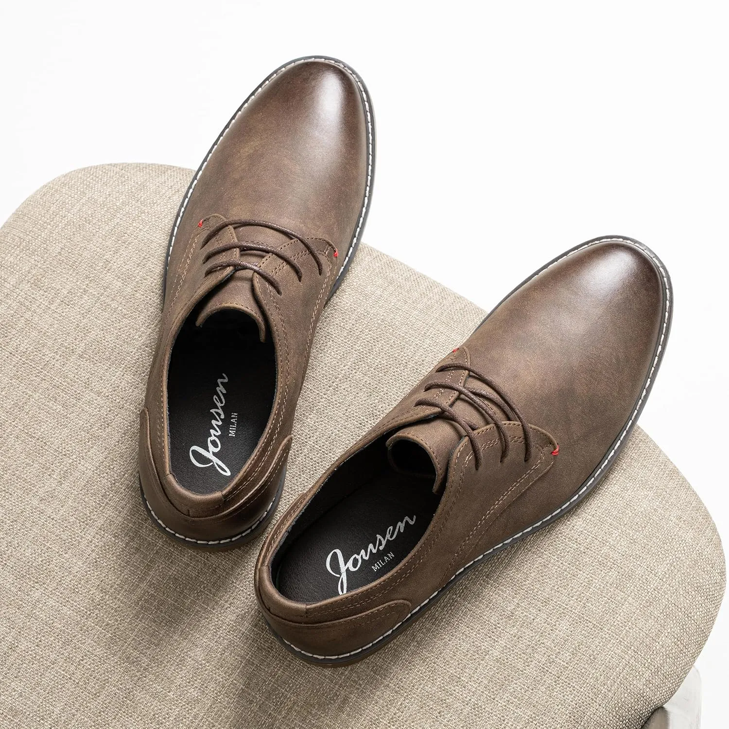 Jousen Men's Casual Dress Shoes Retro Business Classic Dress Shoes for Men